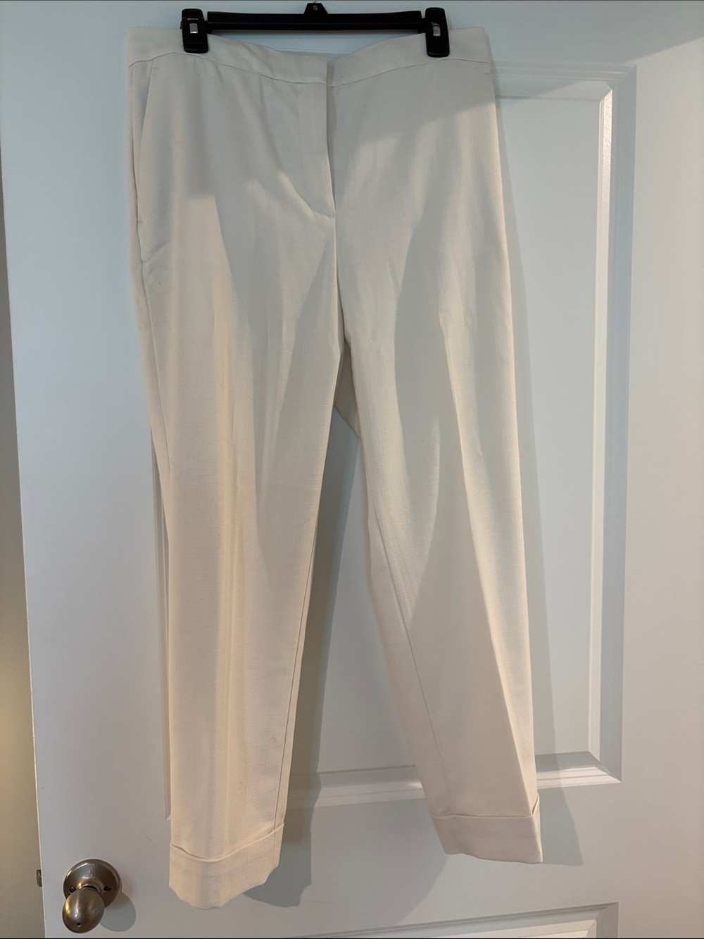 Ann Taylor Cream Tailored Dress Pants